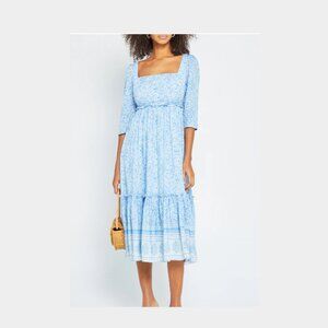 o.p.t Blue Floral Willow Dress